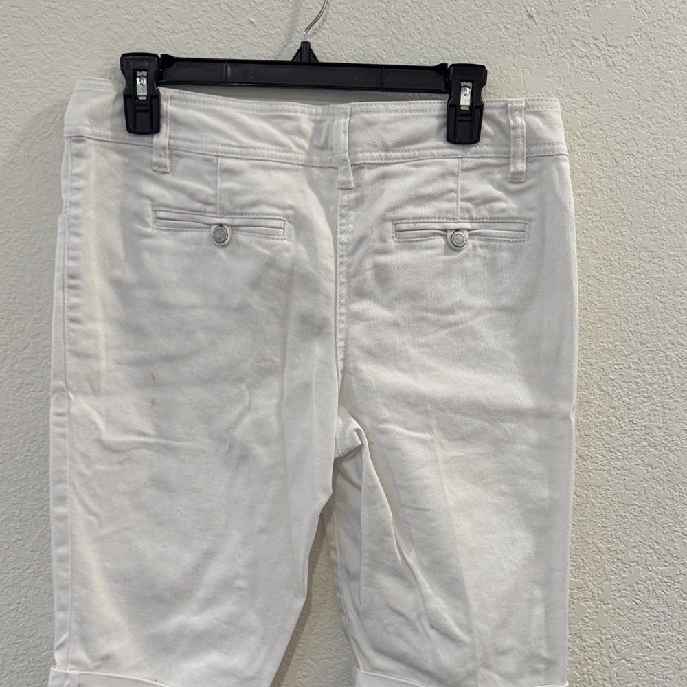 INC International Concepts White Women's Bermuda Shorts - Picture 3 of 4